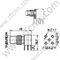 Ángulo derecho masculino SMC para el conector RG402 RF