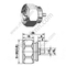 DIN 7/16 macho para cable semi-rígido RG402 Conector RF
