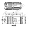 Abrazadera masculina UHF para RG213 RF Conector