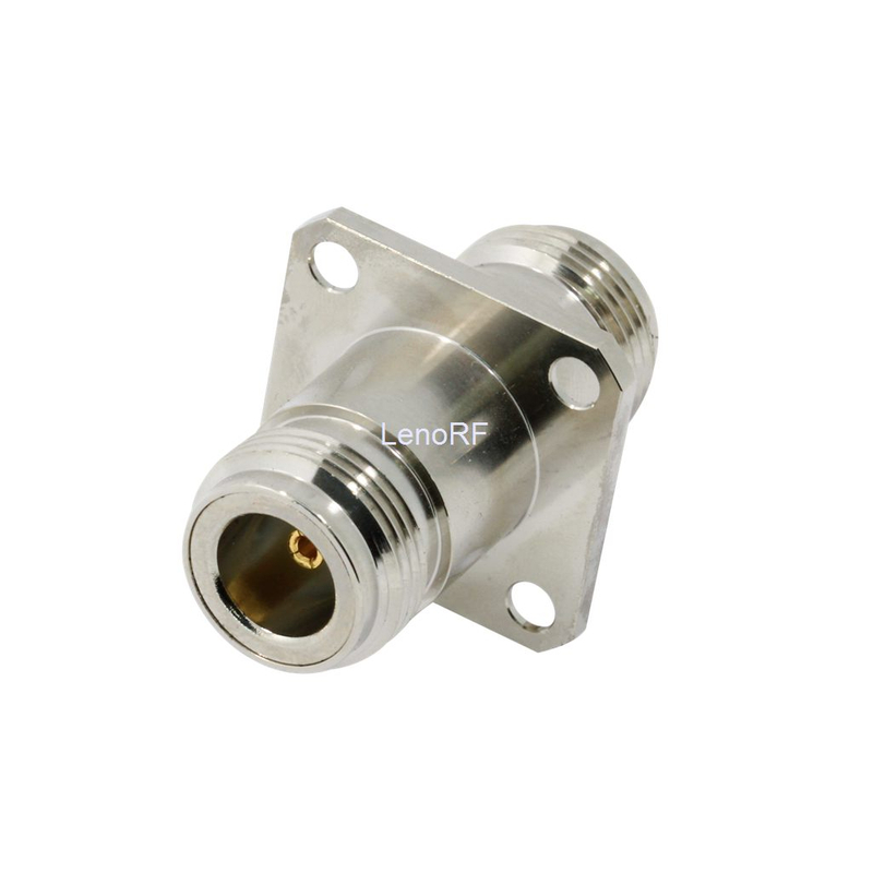 N Jack to Jack Flange Mount RF Adapter