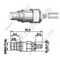 Hembra SMZ para el conector RG179 RF